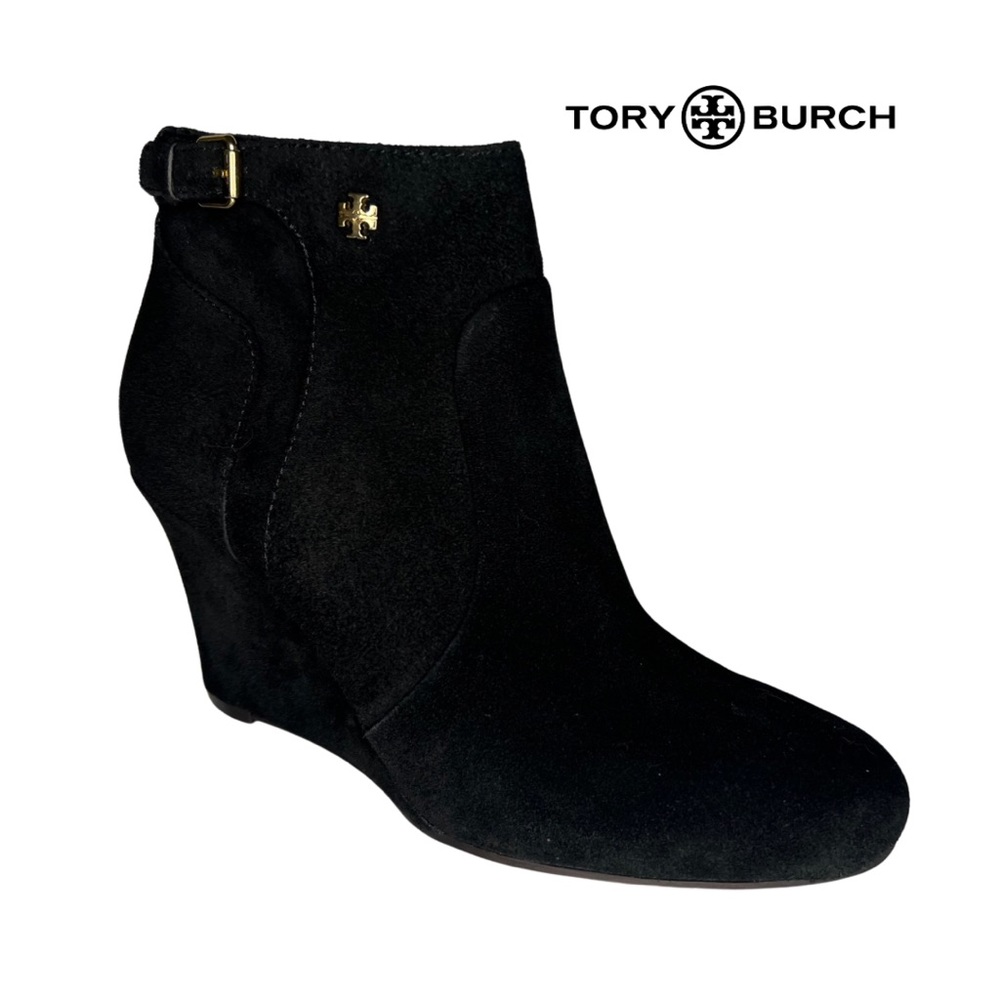 Tory Burch | Milan Suede Wedge Ankle Boot Women's Size 7.5